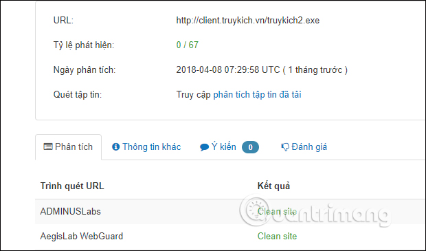 VTchromizer-check-virus-file-Chrome-ket-qua