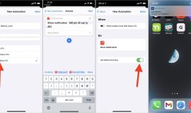 Cách tạo thông báo khi iPhone sắp cạn pin