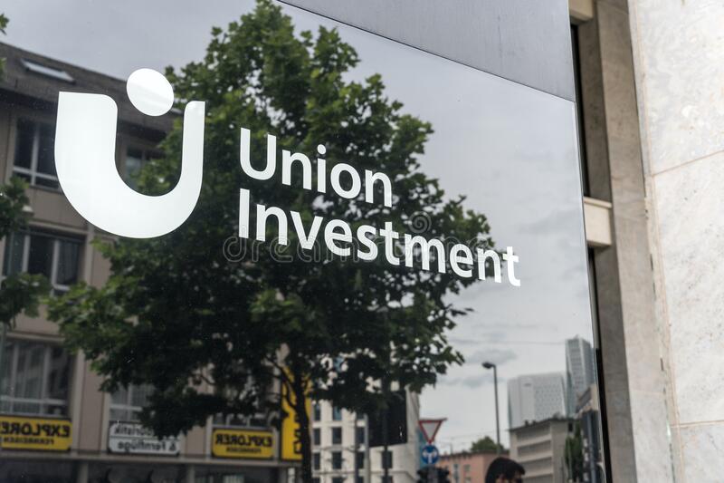 frankfurt-main-germany-june-sign-union-investment-union-asset-management-holding-ag-investment-arm-dz-bank-group-188775877