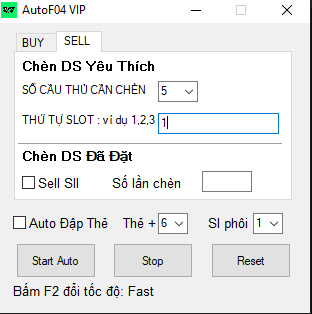 Lỗi số cầu thủ cần chèn là 5 nhưng ở dưới nhập thiếu chỉ có 1